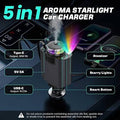 5 in 1 car charger with led lights